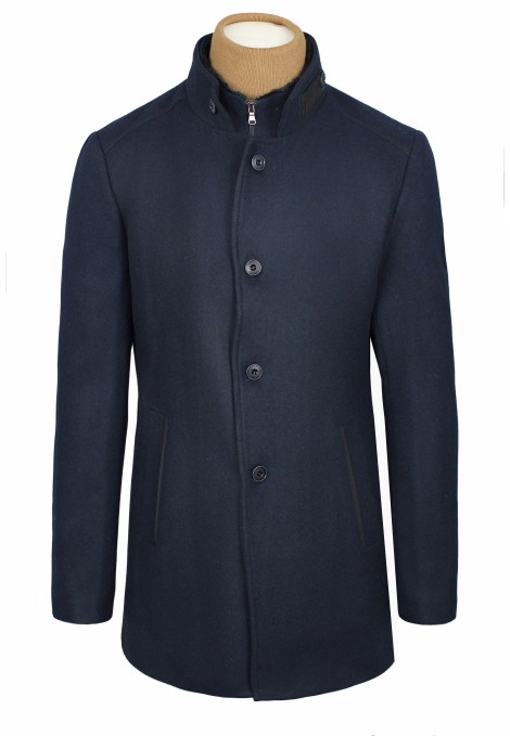 Man's dark blue coat