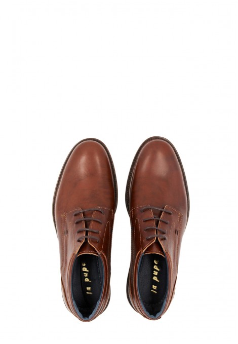 Man's cognac shoes