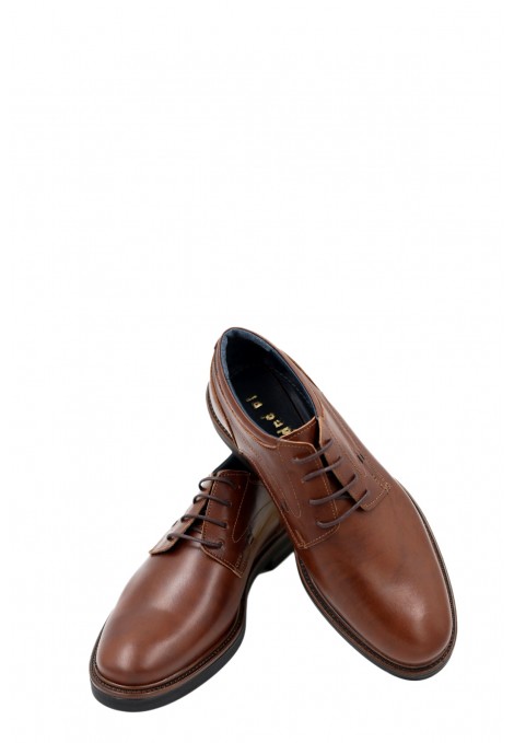 Man's cognac shoes