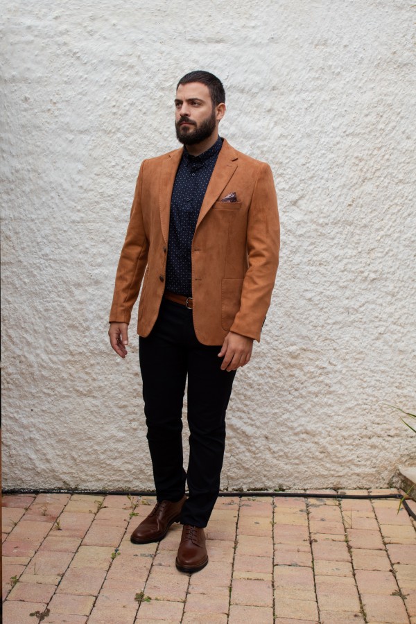 Man's camel blazer