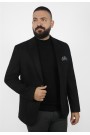 Man's black blazer