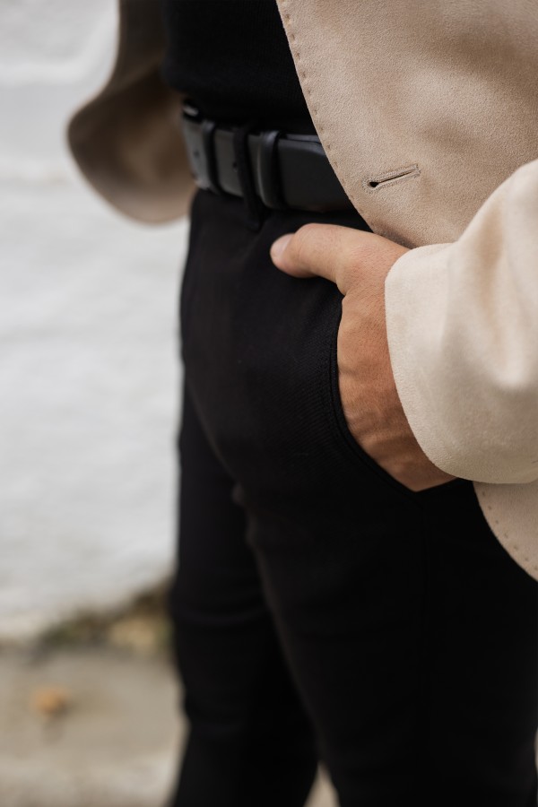 Man's beige blazer