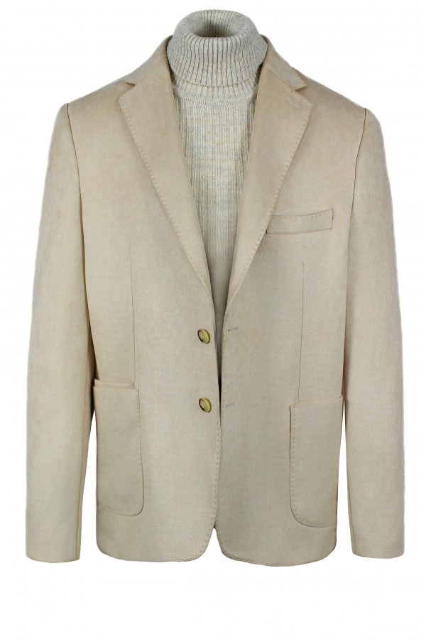 Man's beige blazer