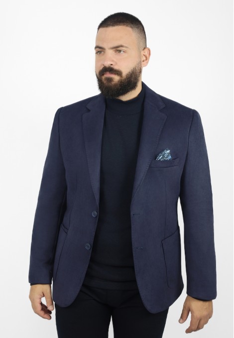 Man's dark blue blazer