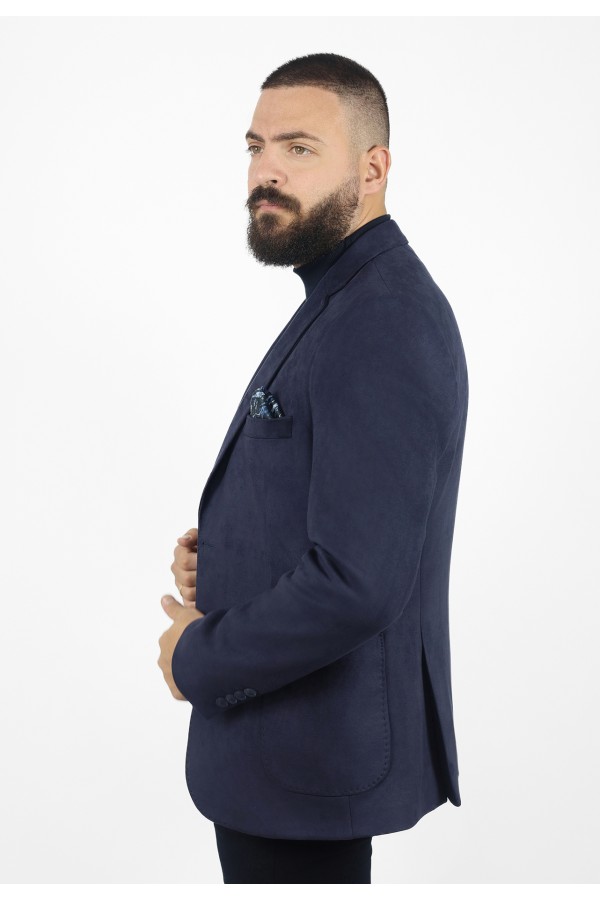 Man's dark blue blazer