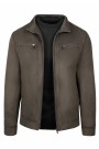 Man's brown castor jacket