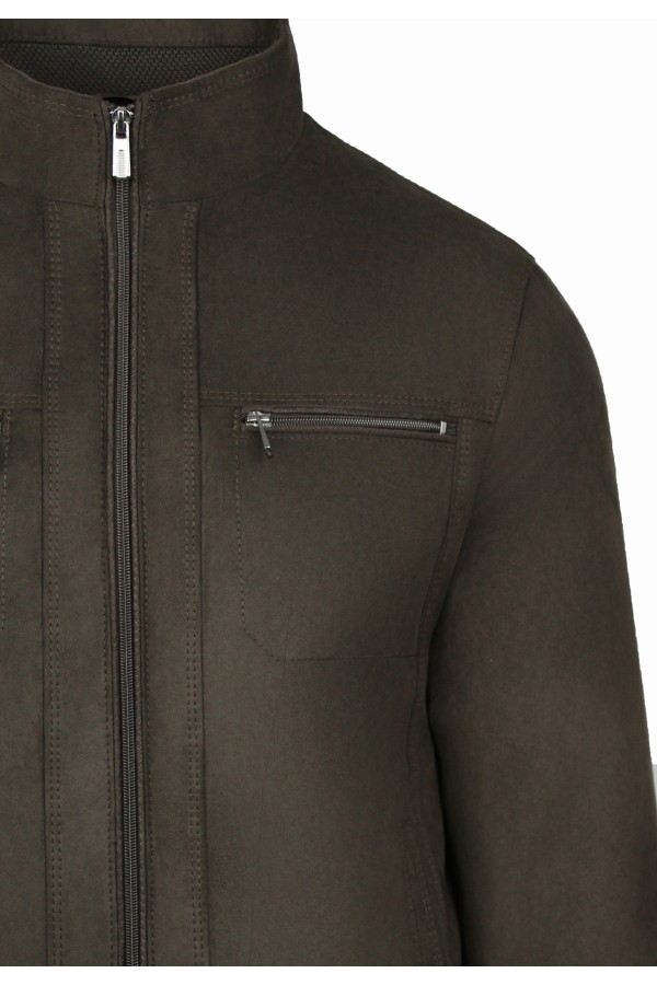 Man's brown castor jacket