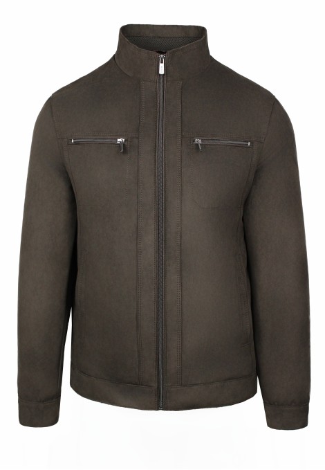 Man's brown castor jacket