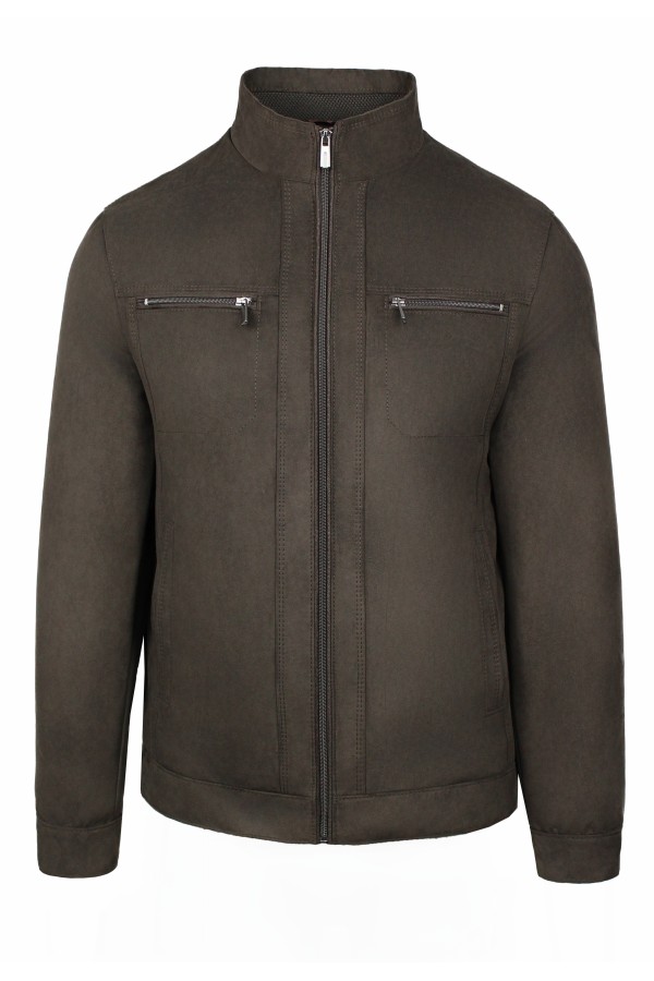 Man's brown castor jacket