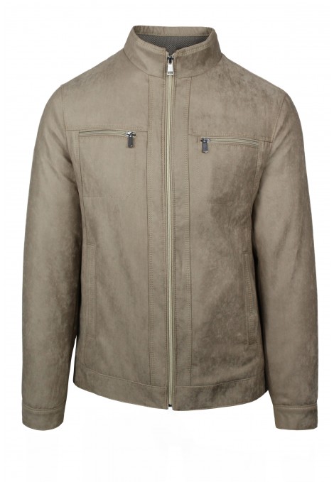 Man's beige castor jacket