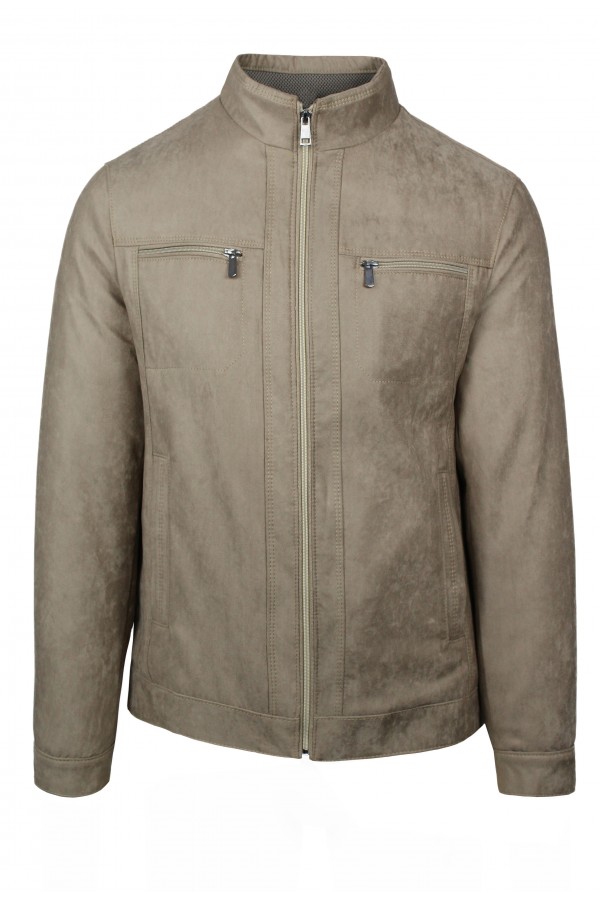 Man's beige castor jacket