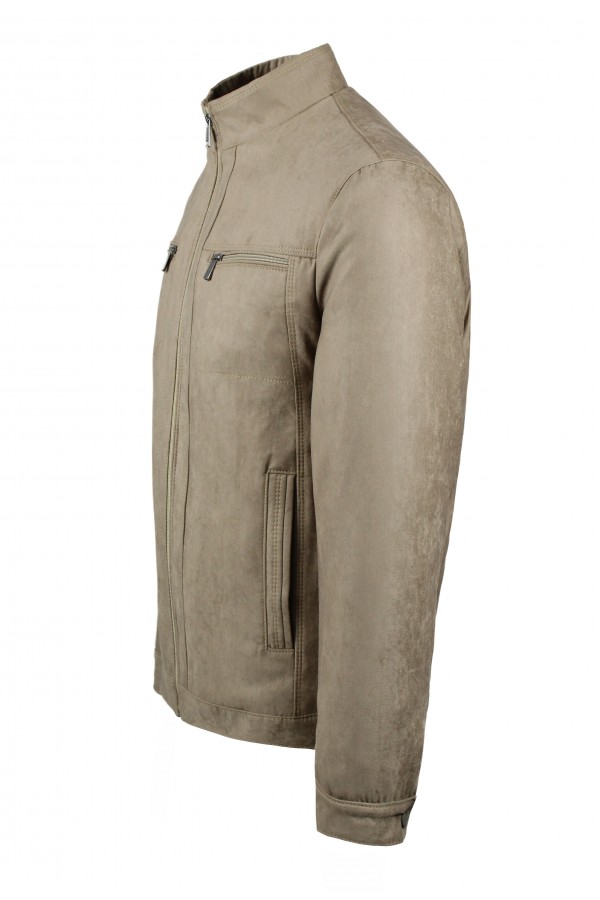 Man's beige castor jacket