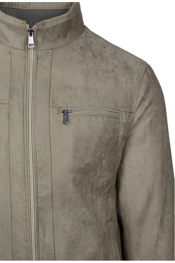 Man's beige castor jacket