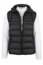 Man's black sleeveless jacket