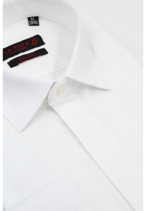 Man's white shirt slim fit