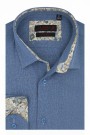 Man's sky blue shirt slim fit