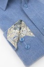 Man's sky blue shirt slim fit