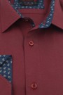 Man's bordeuax shirt slim fit