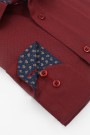 Man's bordeuax shirt slim fit