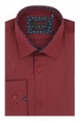 Man's bordeuax shirt slim fit