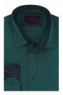 Man's green shirt slim fit