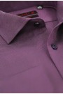 Man's purple cotton shirt slim fit