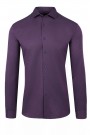 Man's purple cotton shirt slim fit