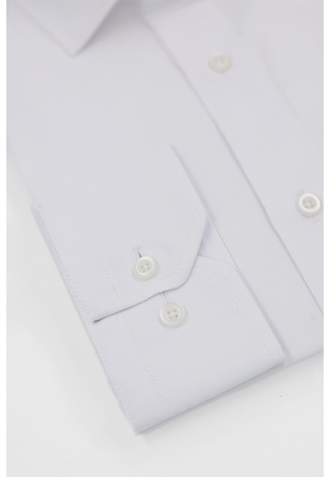 Man's white shirt slim fit