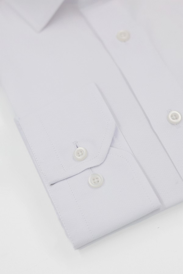 Man's white shirt slim fit