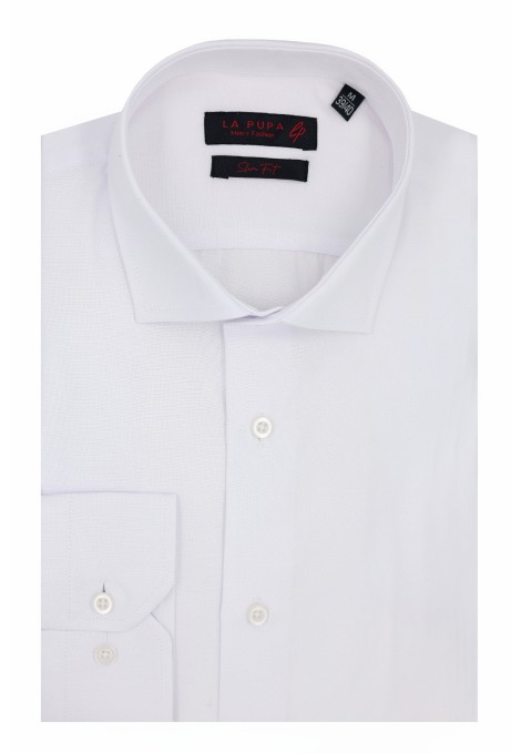 Man's white shirt slim fit