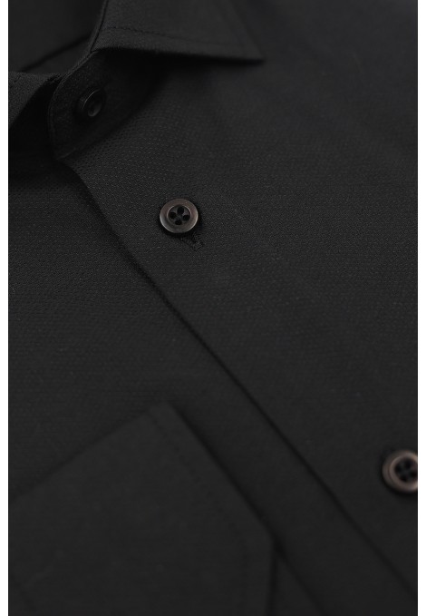 Man's black shirt slim fit