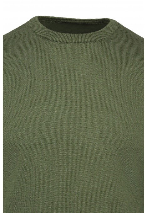 Man's khaki knitted t-shirt