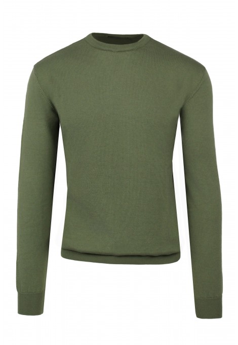 Man's khaki knitted t-shirt