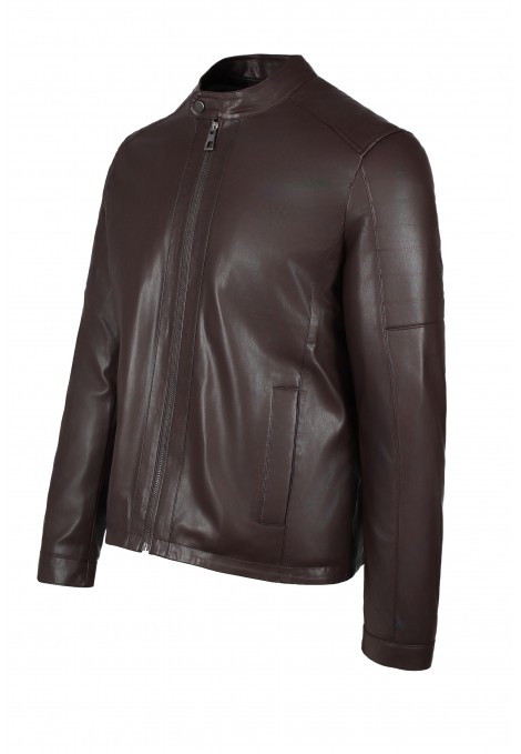 Man's bordeuax Leather jacket