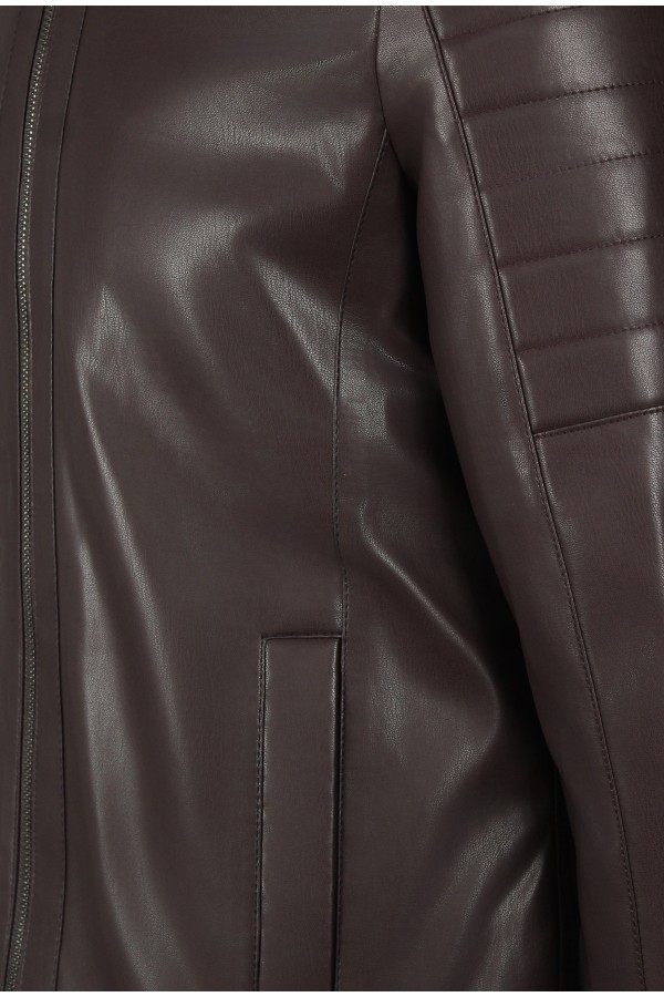 Man's bordeuax Leather jacket