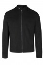 Man's black castor jacket