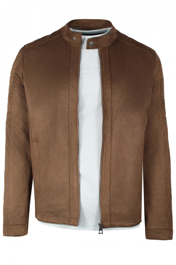 Man's brown castor jacket