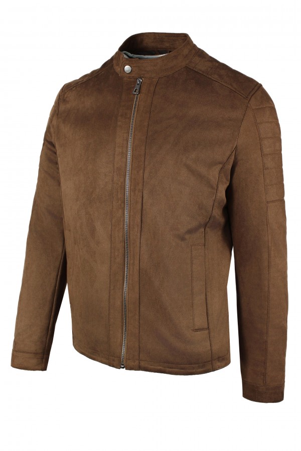 Man's brown castor jacket