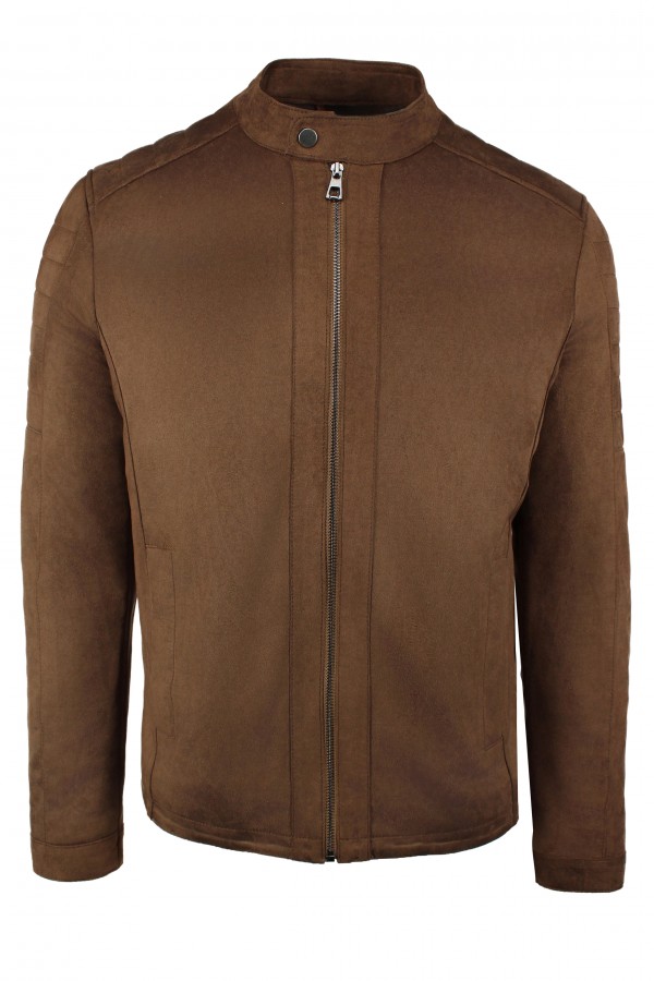 Man's brown castor jacket