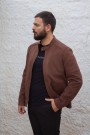 Man's brown castor jacket