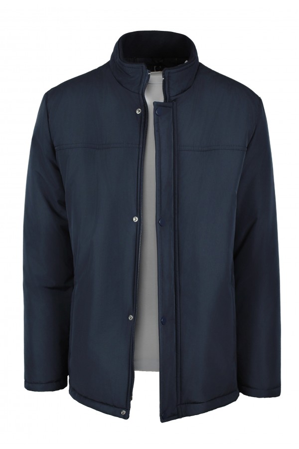 Man's dark blue jacket