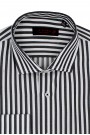 La pupa man's black shirt striped