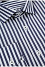 La pupa man's blue shirt striped 