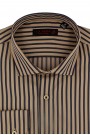 Man's camel shirt striped