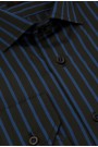 Man's black  shirt striped