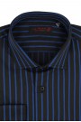 Man's black  shirt striped