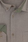 Man's brown cotton shirt