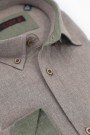 Man's brown cotton shirt