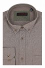 Man's brown cotton shirt