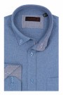 Man's sky blue cotton shirt